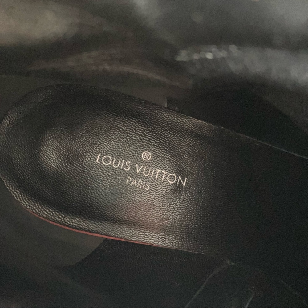 Louis Vuitton Black Callback Kitten Heel Ankle Boot size 37 - Picture 15 of 16